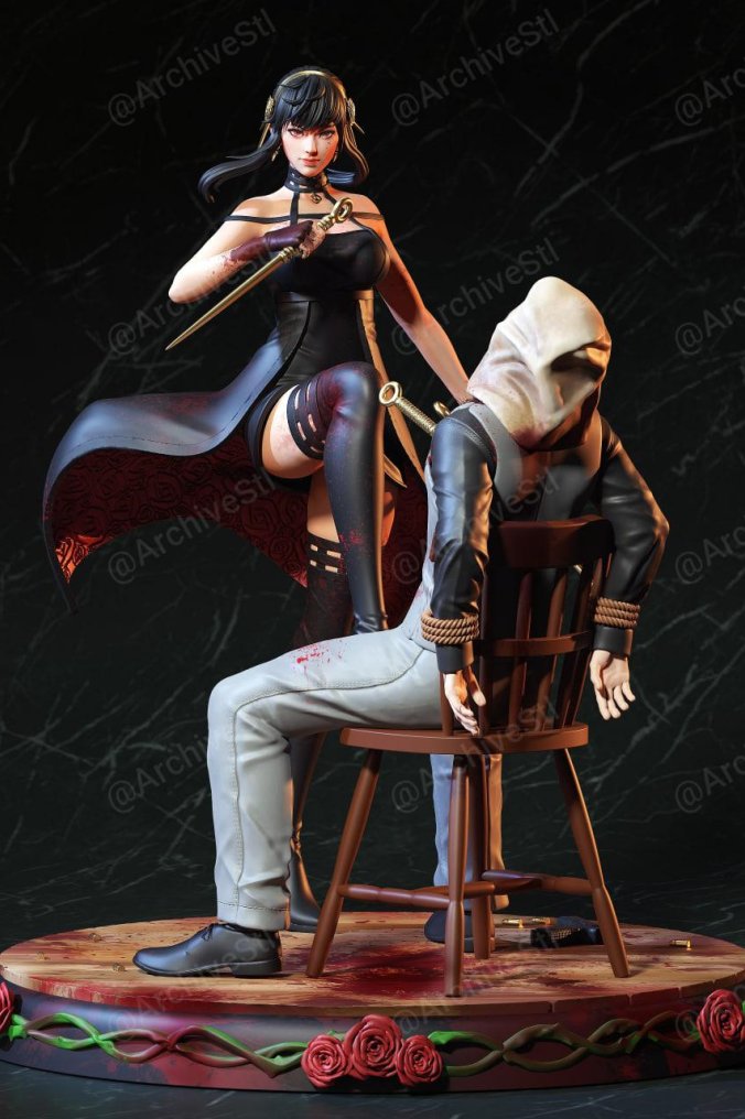 间谍过家家 约尔太太 3D打印模型图纸